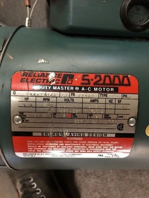 Used Reliance Electric P56H7214N Motors (misc) Indiana US | J&J Industrial Supply #511235
