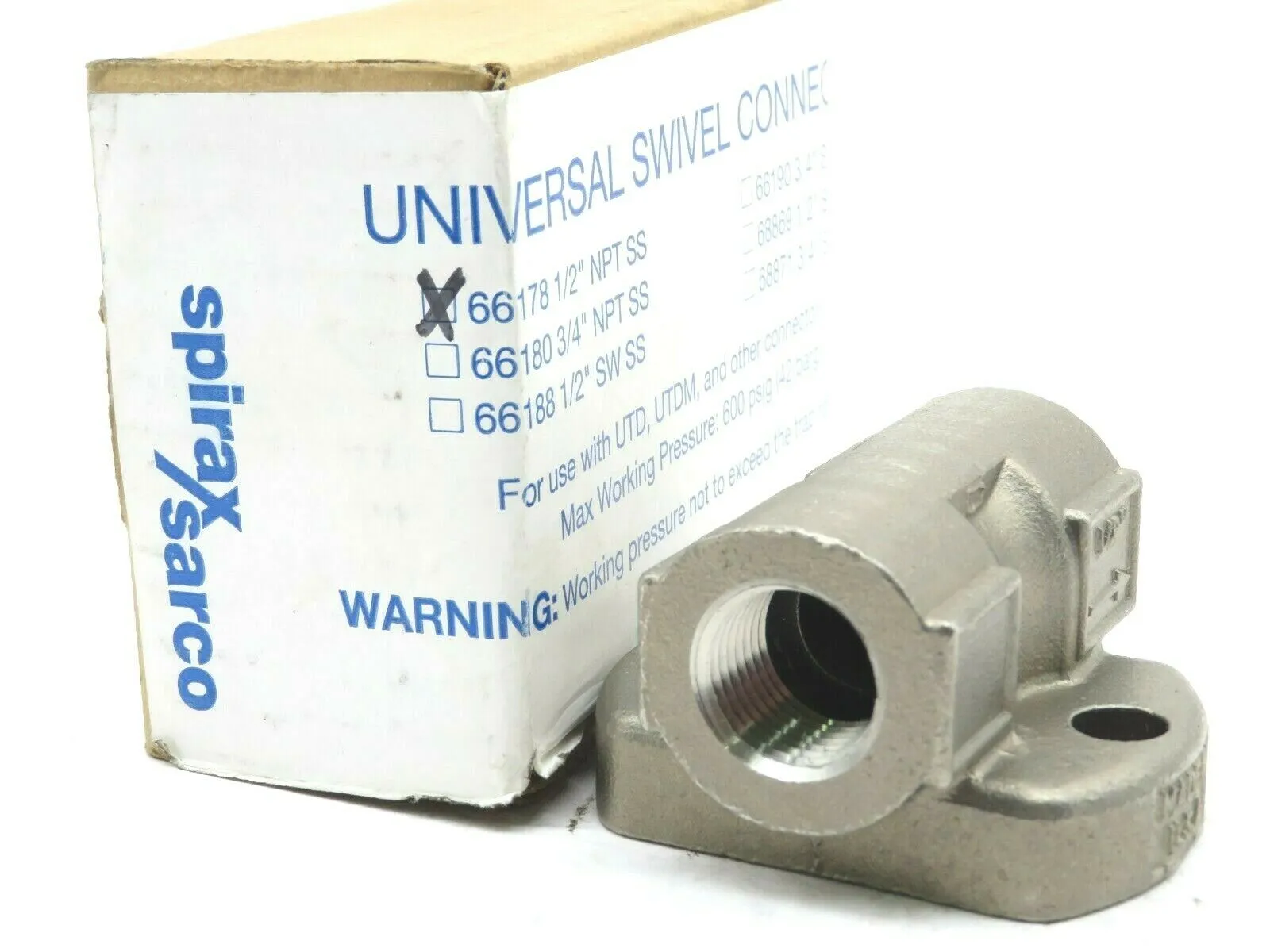 NEW SPIRAX SARCO 66178 1/2"STRAIGHT CONNECTOR