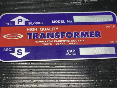 USED SWALLOW ELECTRIC CO. LA79500SA4