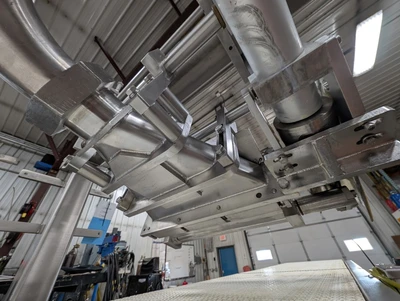 Vemag Portable Pneumatic Sheeting Head with KLEENLine Conveyor