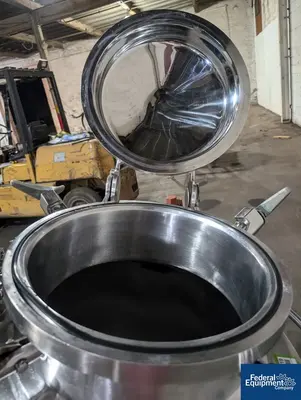 USED Precision 500 Liter Precision Stainless 316L Stainless Steel Jacketed Mixing Tank