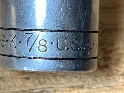 7/8” SK Tools USA, 45128, 3/8” Drive, 12 Point SAE Chrome Shallow Socket