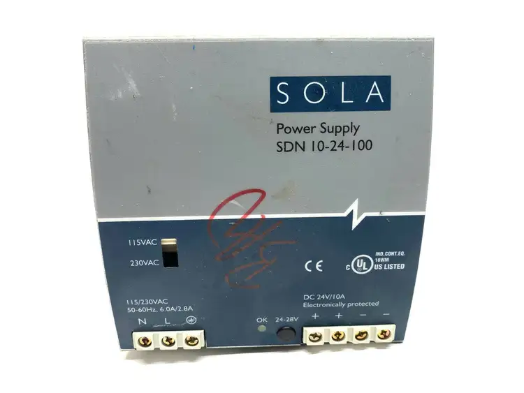 Used SOLA Power Supply DIN Rail Power Supplies Michigan US | Maverick Industrial Sales #1401755