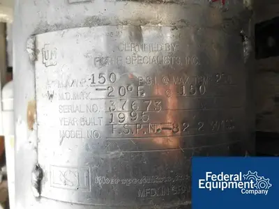 USED FSI 8" FSI Basket Filter, 304 S/S, 150#