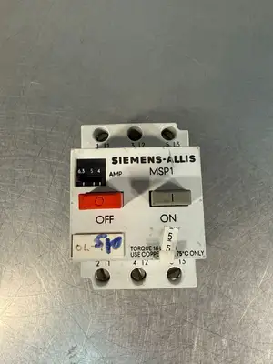 Siemens-Allis MSP10L Motor Starter Msp1 Msp10l (4.1.4)