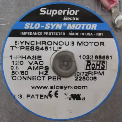 NEW SUPERIOR ELECTRIC SS451LE SYNCHRONOUS MOTOR