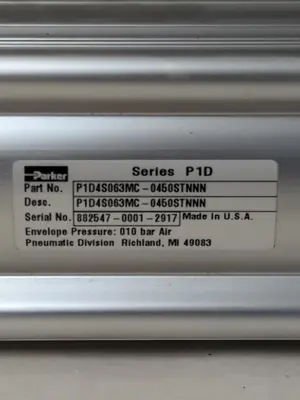 New | in-Stock PARKER P1D4S063MC-04505TNNN Pneumatic Cylinders | Surplus Asset Holdings #1206382