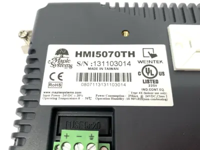 USED MAPLE SYSTEMS LEGACY 7" HMI TOUCHSCREEN