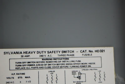 New | in-Stock SYLVANIA HD321 Switchgears California US | Davliegogo LLC #1707929