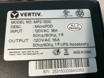 Used VERTIV MP2120C Uninterruptible Power Supplies Ohio US | HGR 24 #1463423