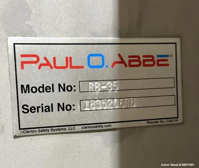 Used PAUL O ABBE RB-35 Ribbon Blenders Illinois US | Aaron Equipment #1475430