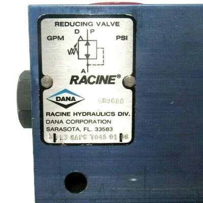 NEW RACINE 989680 REDUCING VALVE 3 FE3 SAPC T04S 0186