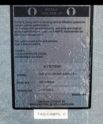 Used CAMFIL M/P 4-12I PF/G/P-SMHI-1X1 HVAC Parts and Equipment British Columbia CA | Lenmark #242798