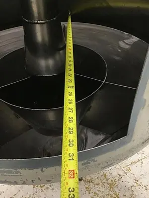 USED METAL FABRICATOR HOPPER