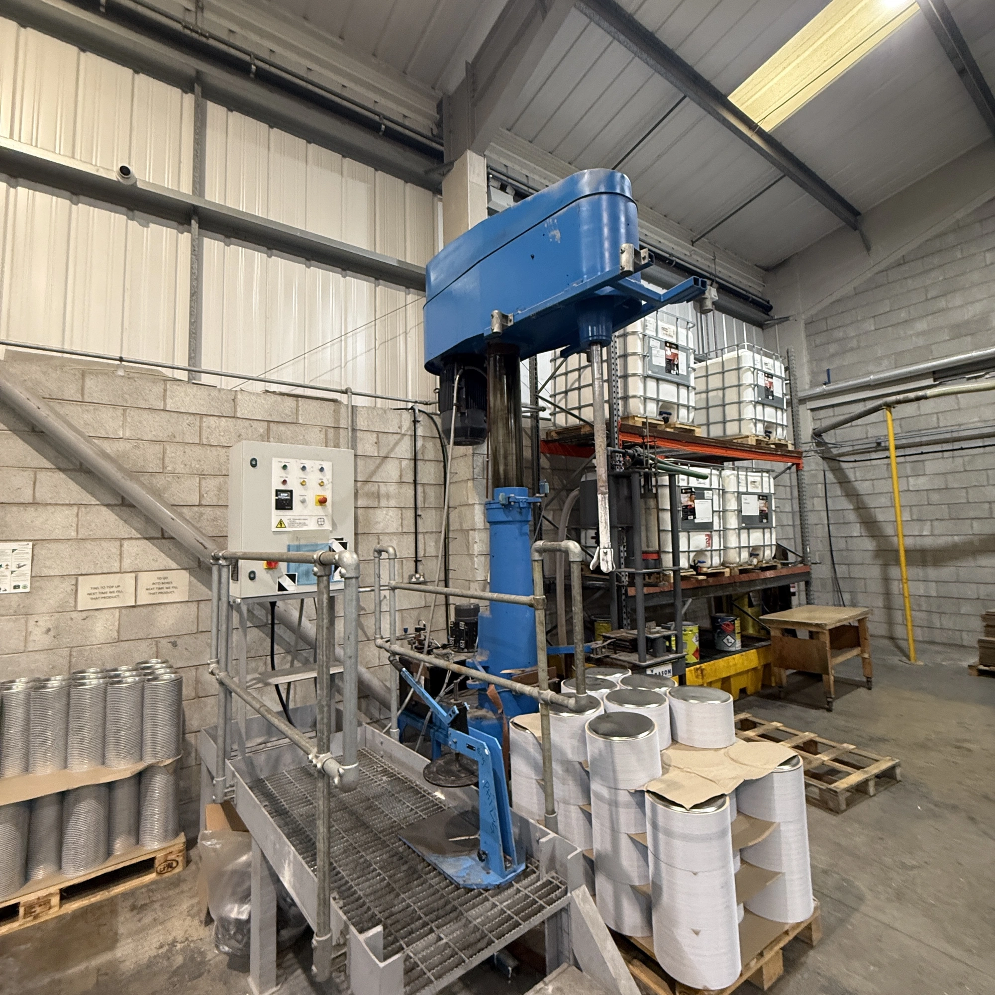 22 kw Westerlins Sawtooth Dissolver Mixer Raise lower Mixer DS 30