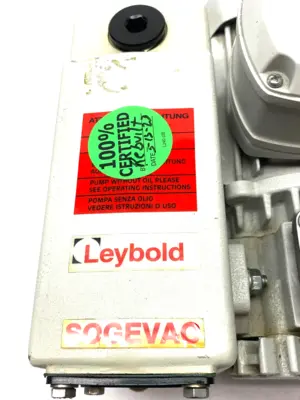 USED LEYBOLD SOGEVAC ROTARY VANE VACUUM PUMP