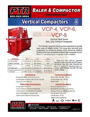 USED 2018 PTR VCP-6 VERTICAL
