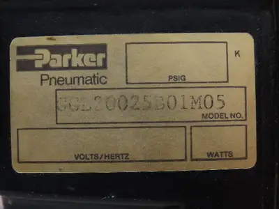 Parker GGL20025B01M05 Pneumatic Air 4/2 Solenoid Control Valve 120V 1/4" NPT