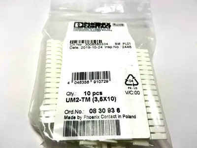 NEW PHOENIX CONTACT WHITE MARKER SET FOR TERMINAL BLOCK
