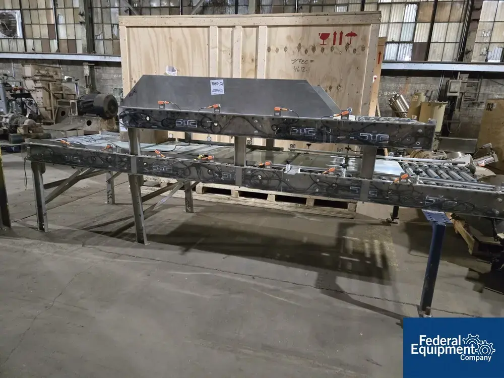 Unknown 48" W 2-Tier Powered Roller Conveyor