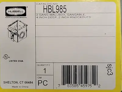 NEW HUBBELL HBL985