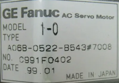NEW FANUC A06B-0522-B543#7008 SERVO MOTOR A06B0522B5437008 3000P A290-0521-V543