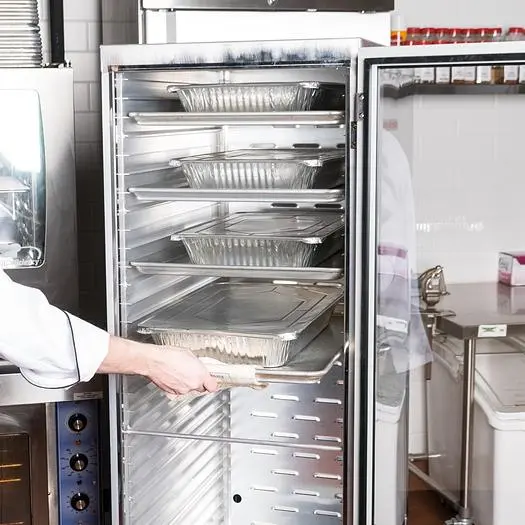 Full sized insulated heated holding proofer cabinet