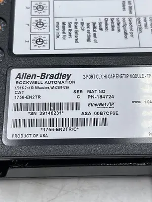 Used ALLEN-BRADLEY ALLEN-BRADLEY 1756-EN2TR SER C PLC Input & Output | ND Industrial Surplus #1214358