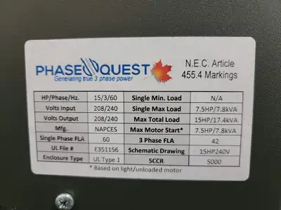 USED PHASE QUEST OMPQ-15
