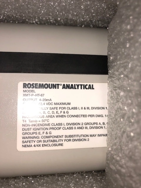 Used Rosemount Emerson XMT-P-HT-67 Processing (misc) Minnesota US | Peak Machinery, Inc. #286224