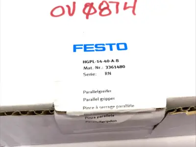 New | in-Stock Festo Pneumatic Parallel Gripper 40mm Stroke Per Jaw, 3361480 Parts (Hydraulics and Pneumatics) Michigan US | Maverick Industrial Sales #1423230