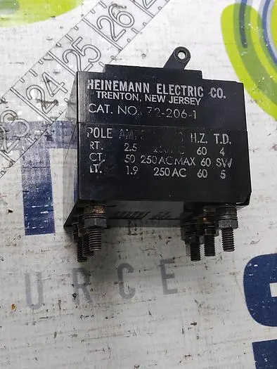 Used HEINEMANN 72-206-1 Circuit Breakers | SMT Resource #485004