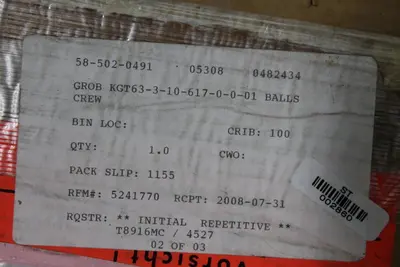 GROB-WERKE KGT63-3-10-617-0-0-01 SCREW | Levy Recovery Group (5)