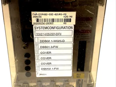 USED INDRAMAT DDS02.1-W025-D, DSS01.3-FW, DSM02.1-FW
