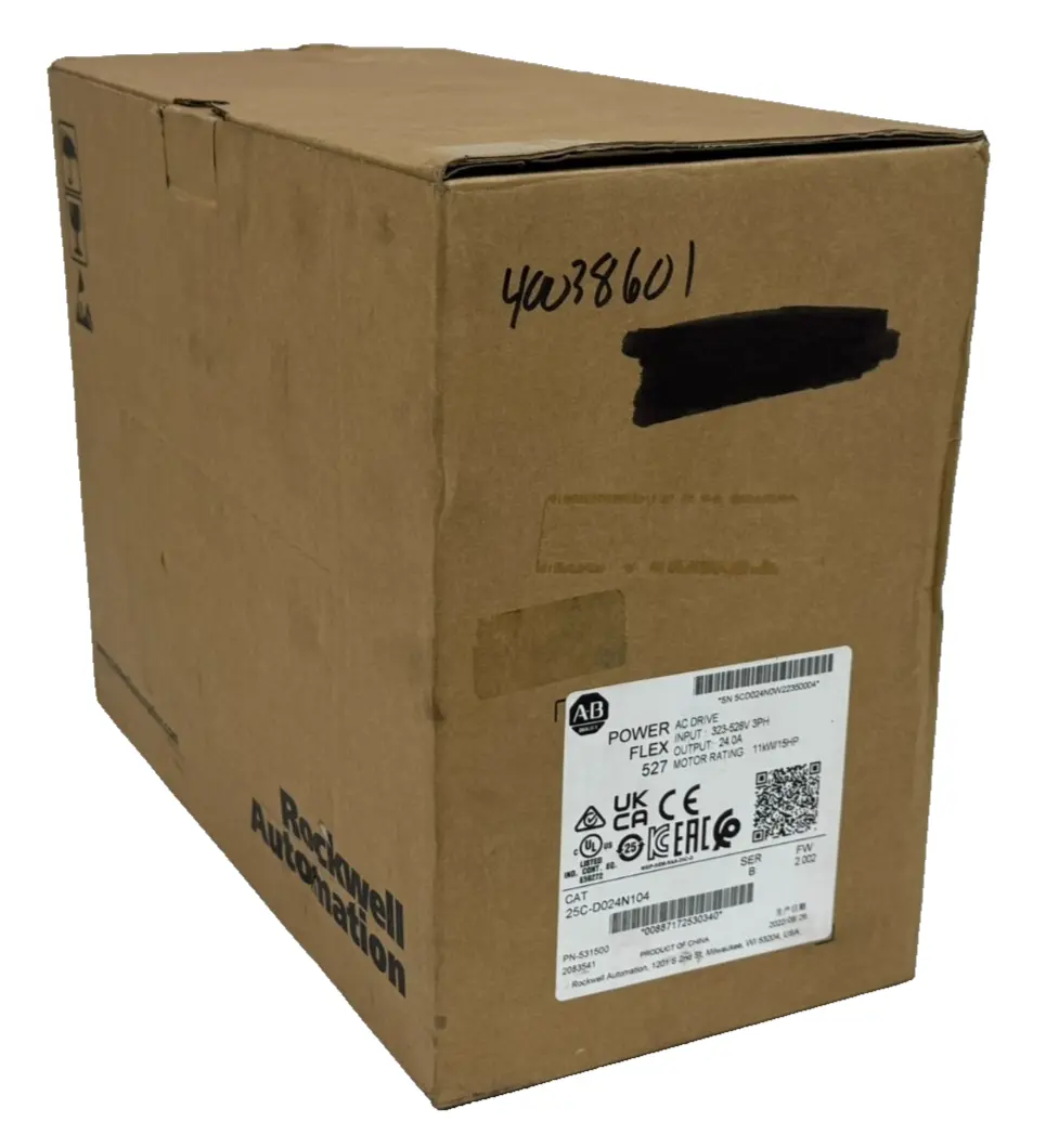 NEW ALLEN BRADLEY 25C-D024N104 POWERFLEX 527 SER. B 15HP F/W: 2.002