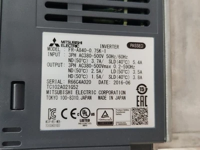 NEW Mitsubishi Electric FR-A840-0.75K-1