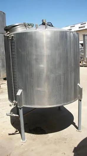 Tank, 600 Gallon, S/st, 60" x 49", CT/CB, Agit, Sngl Wall #S741261