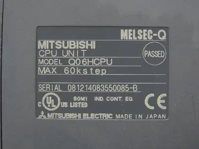 Mitsubishi Q06HCPU Melsec-Q CPU Unit 60k Step Max