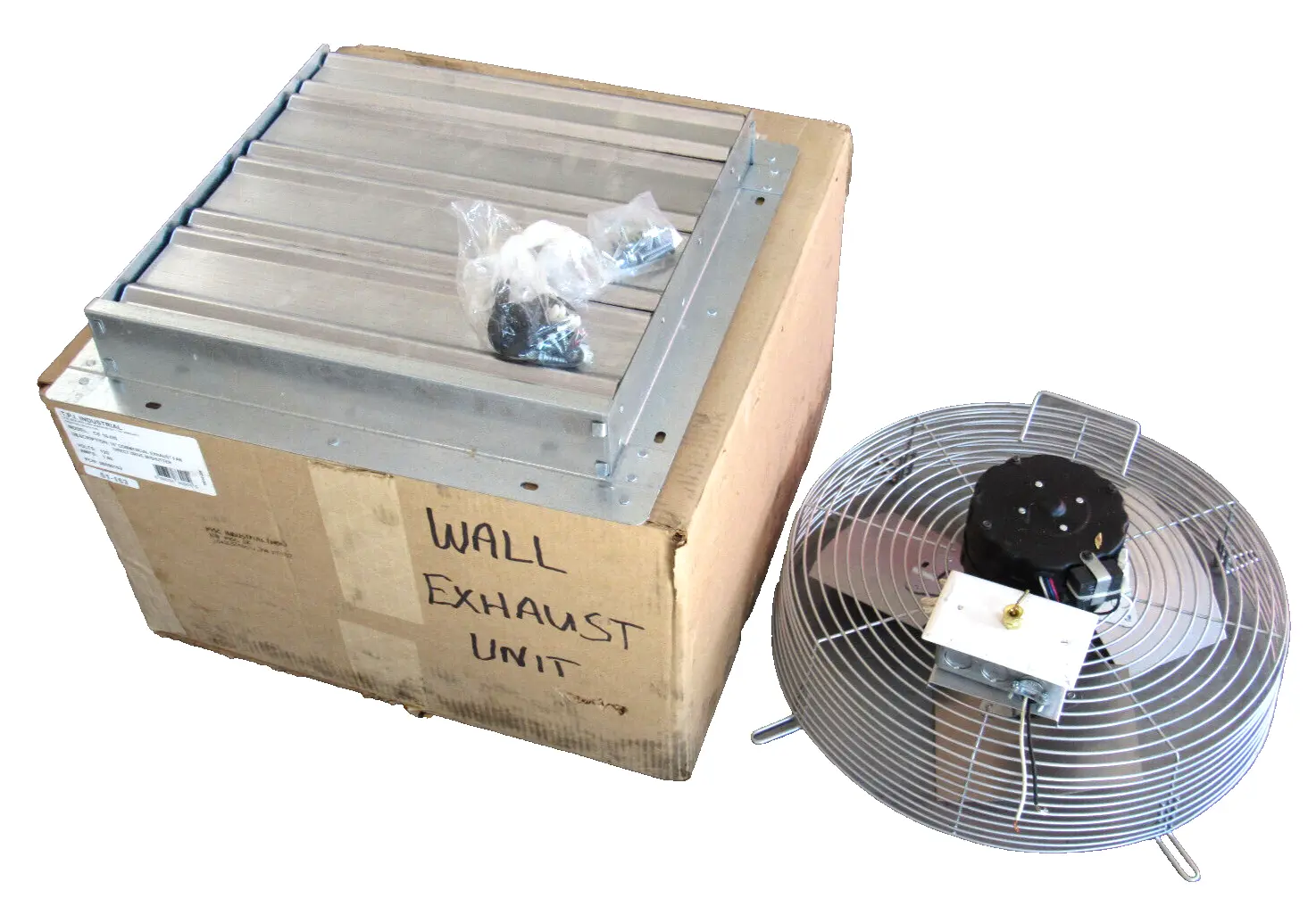 NEW TPI INDUSTRIAL CE16-DS DIRECT DRIVE SHUTTER MOUNTED EXHAUST FAN 16" 120V
