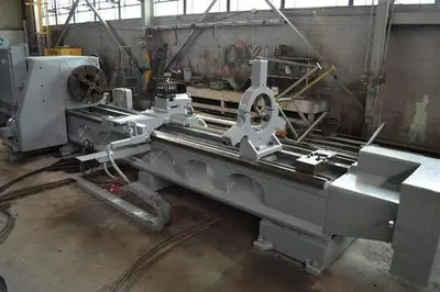 32.5" X 22'/10' LODGE & SHIPLEY HOLLOW SPINDLE DUAL BED ENGINE LATHE: STOCK #10927