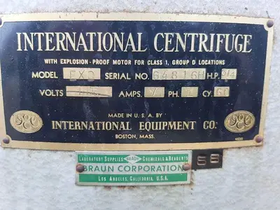 USED INTERNATIONAL CENTRIFUGE EXD