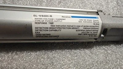 Keyence SL-V60H-T / SL-V60H-R Light Curtain Transmitter / Receiver Set