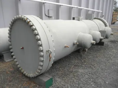 Heat Exchanger, Shell & Tube, 1870 SF, S/st, 725 PSI, #A741635