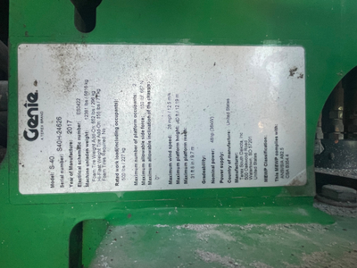 Used 2017 Genie S-40 Manlifts Florida US | Stack Equipment #1271272