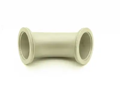 Kurt J. Lesker QF100-E90KR 90 Degree Radius Vacuum Elbow 4" Tube ISO 100 304L SS