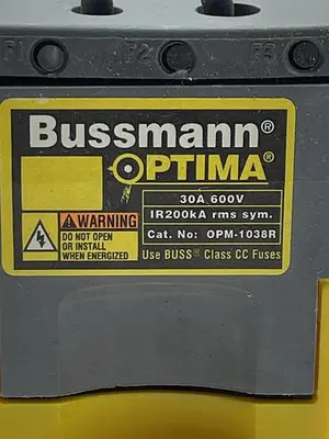 Used BUSSMANN BUSSMANN OPM-1038R Misc Electrical & Power Parts | ND Industrial Surplus #1215855
