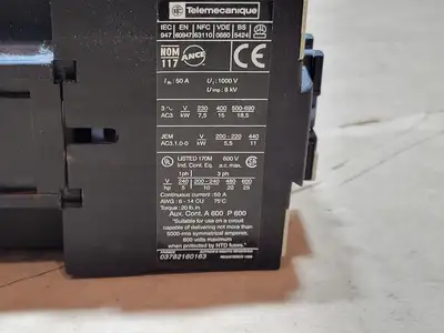 Used TELEMECANIQUE LC1D3210 Switchgears British Columbia CA | Lenmark #835669