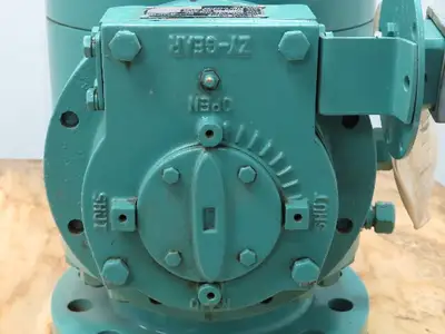 PBV 6700 Series 6" Flanged #600 Trunnion Ball Valve Handwheel Gear Operator