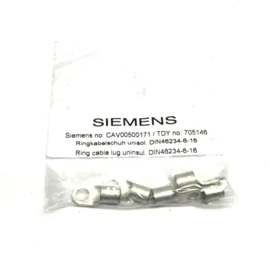 CAV00500171,DIN46234-6-16 | Siemens CAV00500171 Ring Cable Lug DIN46234-6-16 PKG OF 5 - New