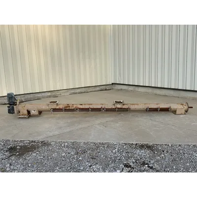 7" dia. X 13'-6' long Tubular Screw Conveyor w/ PVC Auger